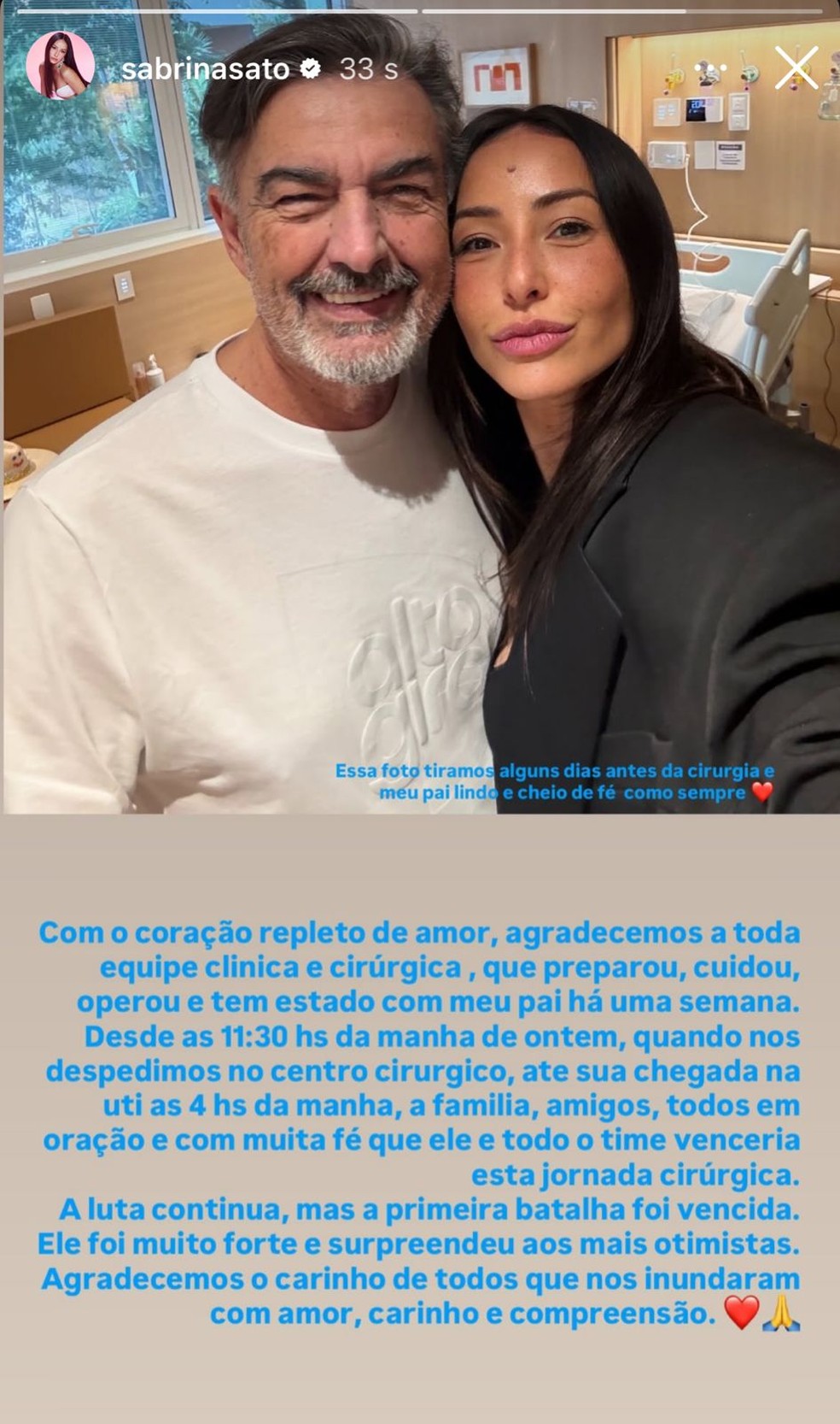 Story de Sabrina Sato — Foto: Reprodução/Instagram