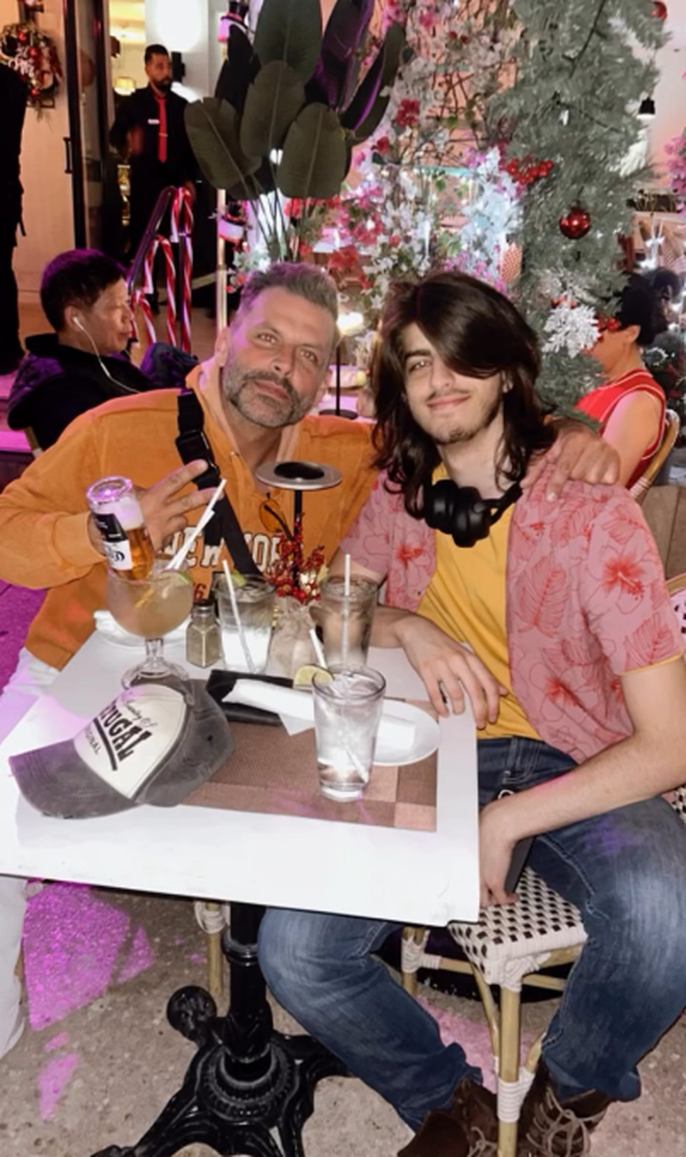 Henri Castelli e Lucas — Foto: Reprodução/Instagram
