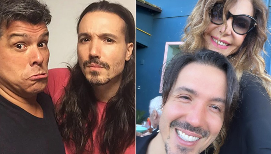 Maurício Mattar e Elba Ramalho comemoram os 36 anos do filho, Luã