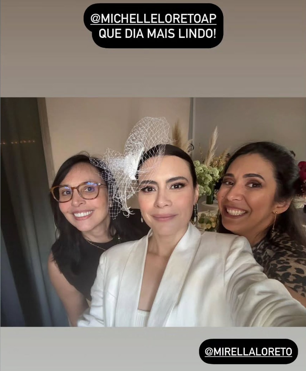 Michelle Loreto, do 'Bem Estar', se casa com diretor-geral do 'Encontro'