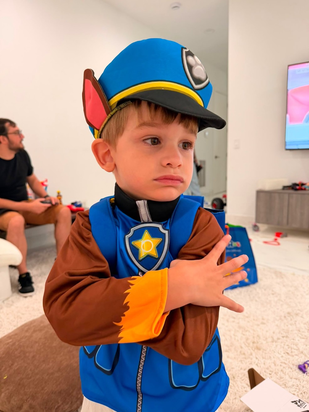 Bruno Guimarães homenageou o filho, Matteo — Foto: Reprodução/Instagram