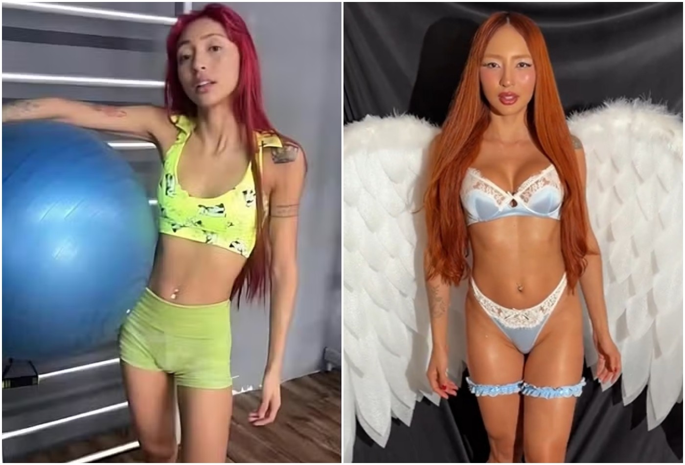 Ruivinha de Marte vira 'Angel da Victoria's Secret' após ganhar 20 kg: 'Tremendo de vergonha' - Foto