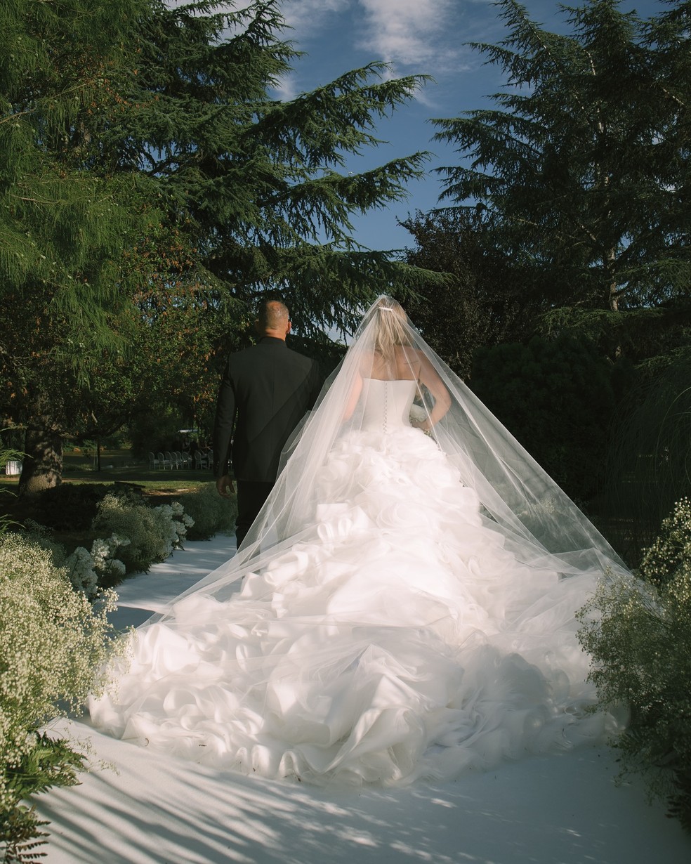 Casamento de Endrick e Gabriely Miranda em Madrid — Foto: Reprodução/ Instagram