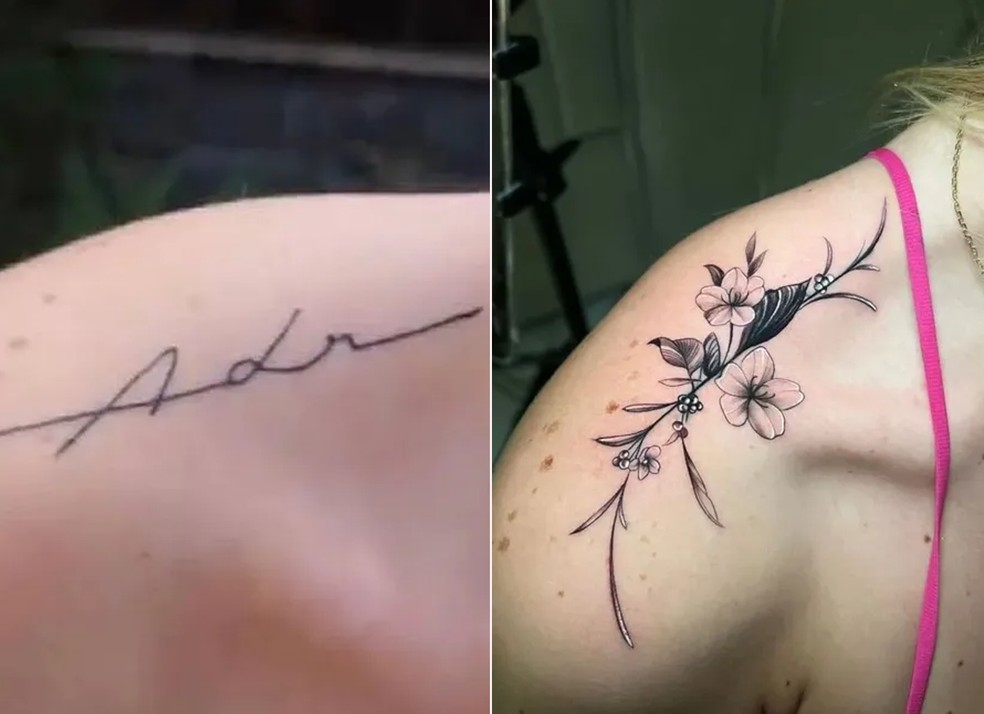 Virginia Fonseca cobre tatuagem para ex — Foto: Reprodução Instagram
