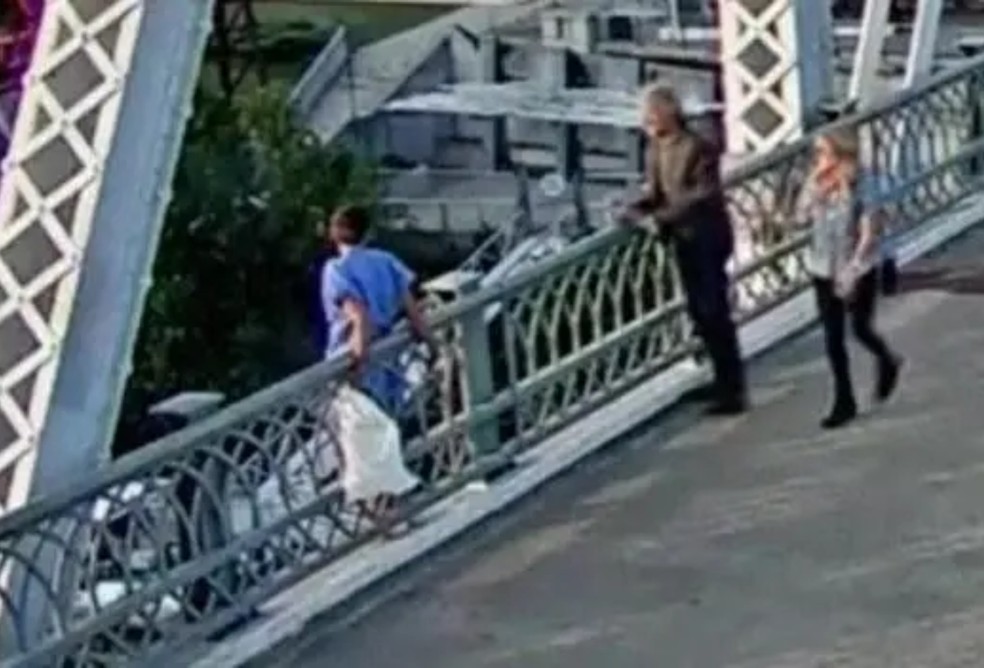 Bon Jovi salva mulher que iria pular da ponte — Foto: Departamento de Polícia de Nashville