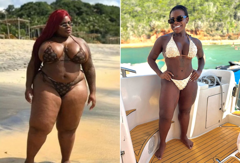 Jojo Todynho antes e depois da bariátrica — Foto: Reprodução/Instagram