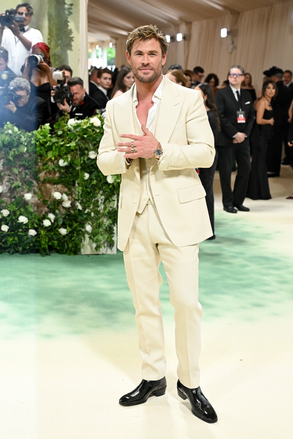 Chris Hemsworth, de Tom Ford — Foto: Getty Images