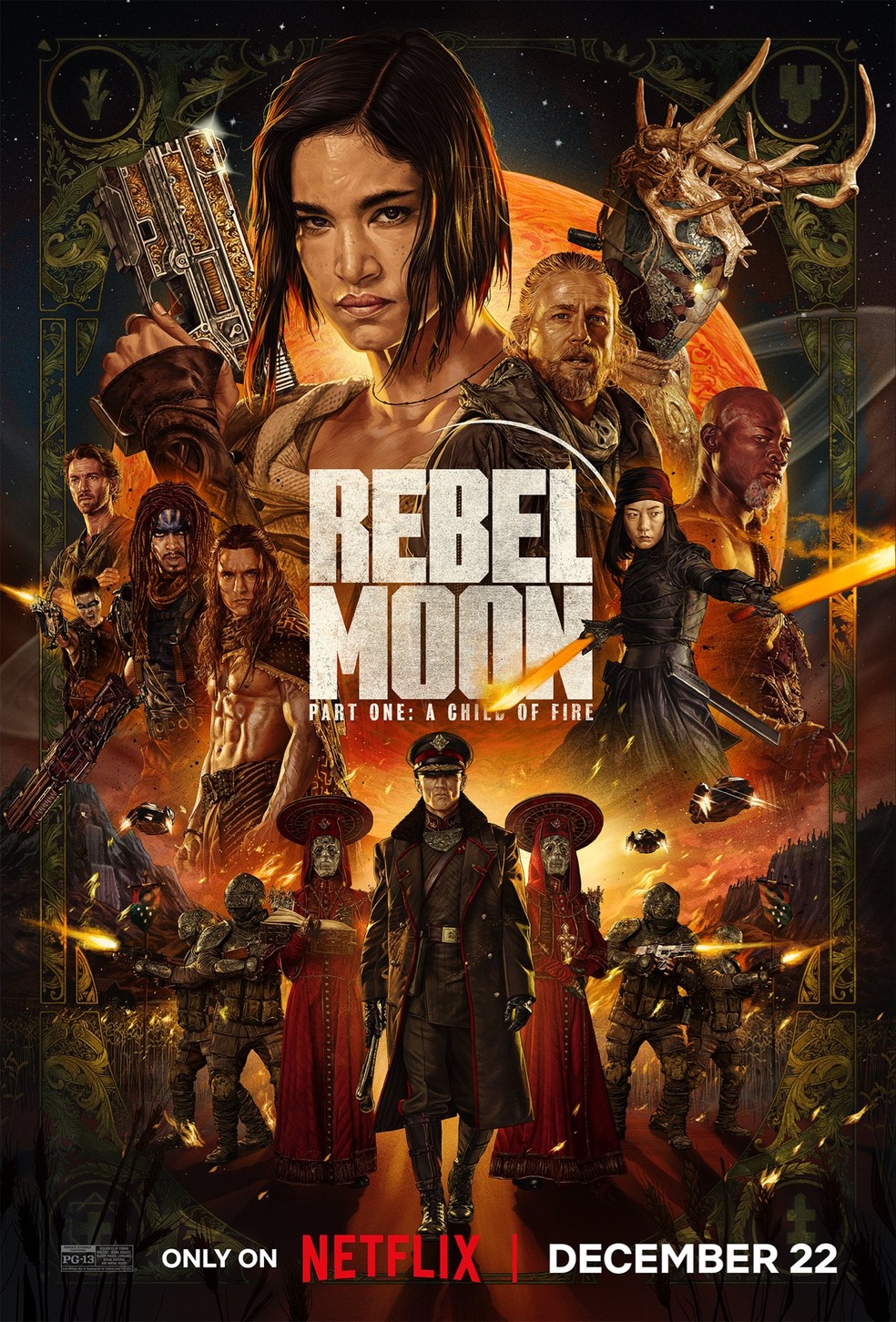Estreia em dezembro: Netflix revela key art inédita de Rebel Moon