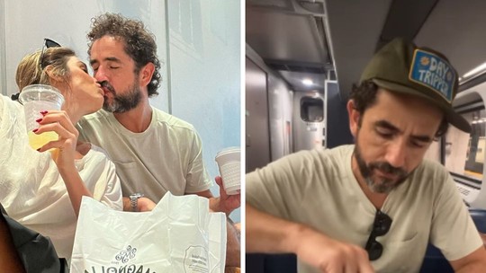 Comida no trem e mochila: Rafa Brites mostra viagem raiz com Felipe Andreoli para NY