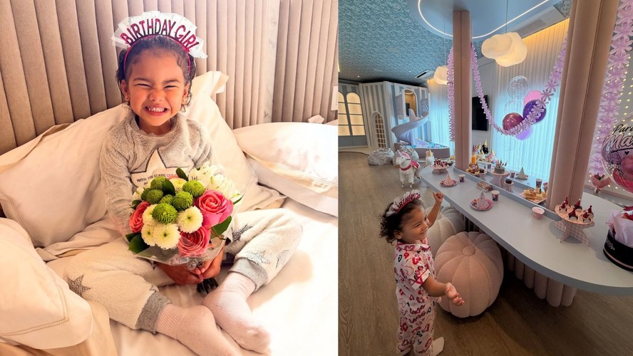 Mavie, filha de Neymar e Bruna Biancardi, comemora aniversário