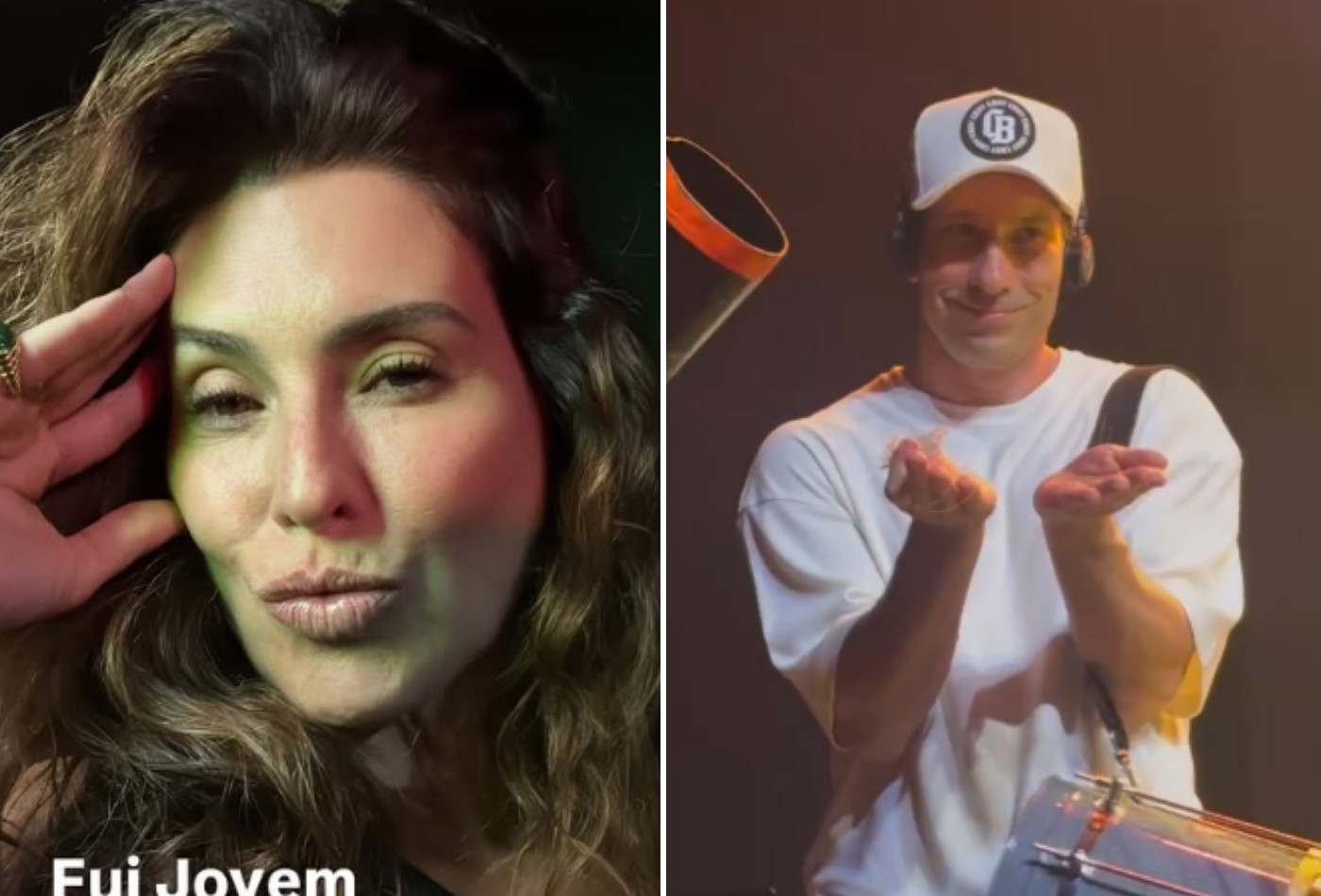 Fernanda Paes Leme curte show do Jeito Moleque e grava música feita por ex para ela: 