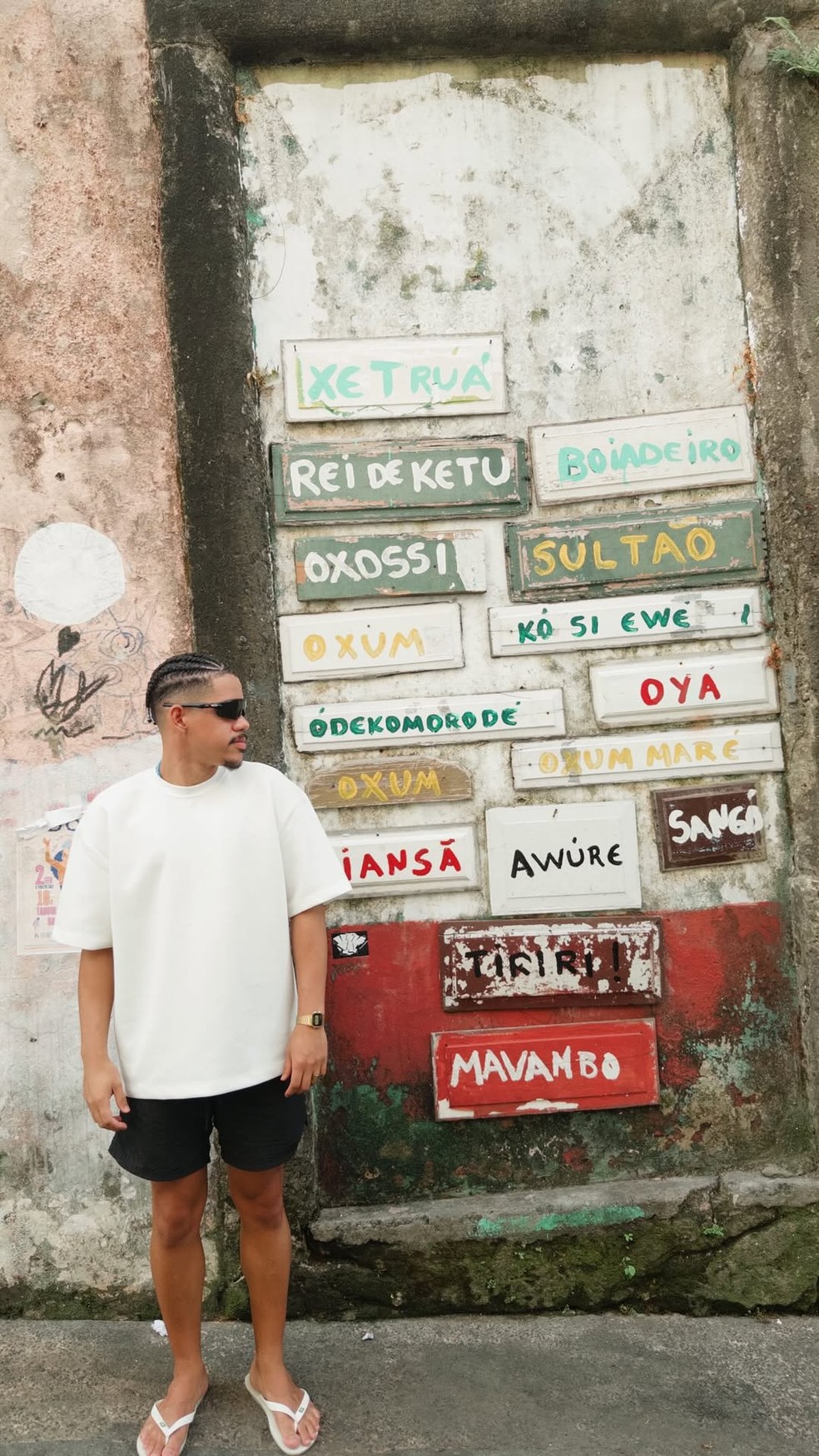 Cauê Campos durante viagem em Salvador — Foto: Reprodução/Instagram