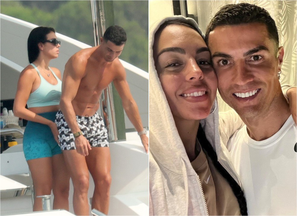 Georgina Rodriguez é clicada apalpando bumbum de Cristiano Ronaldo em barco luxuoso