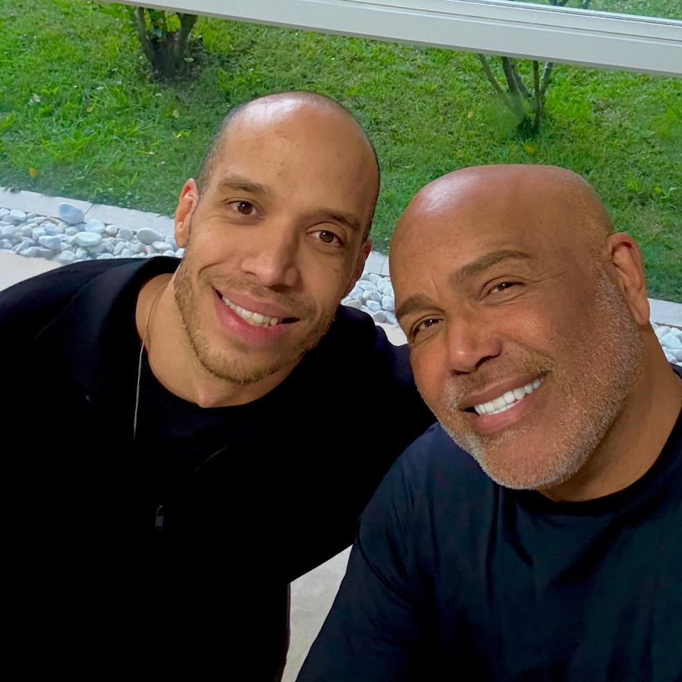 Rick com o filho, Victor Henrique — Foto: Reprodução/Instagram