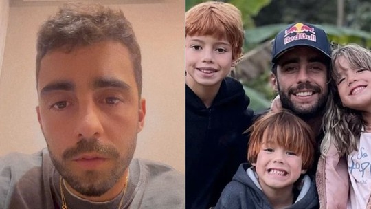 Pedro Scooby fala sobre despedida após 2 meses com os filhos: 'Crianças chorando'