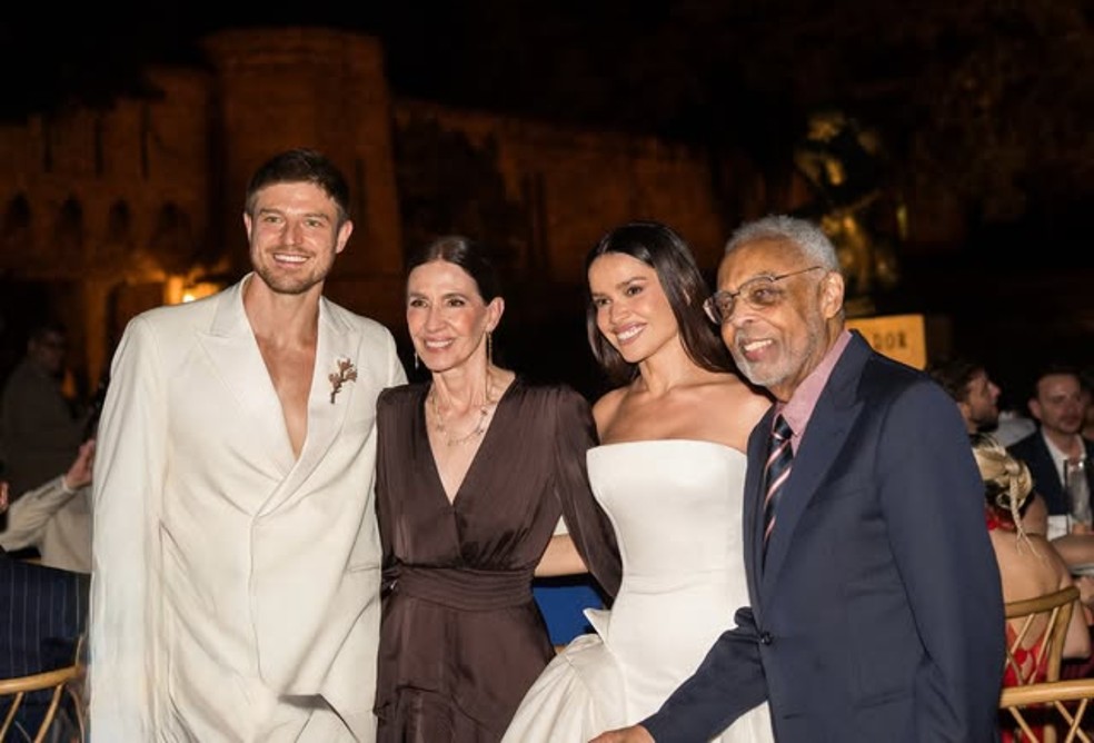Gilberto Gil parabeniza Juliette e Kaique pelo casamento — Foto: Reprodução/Instagram
