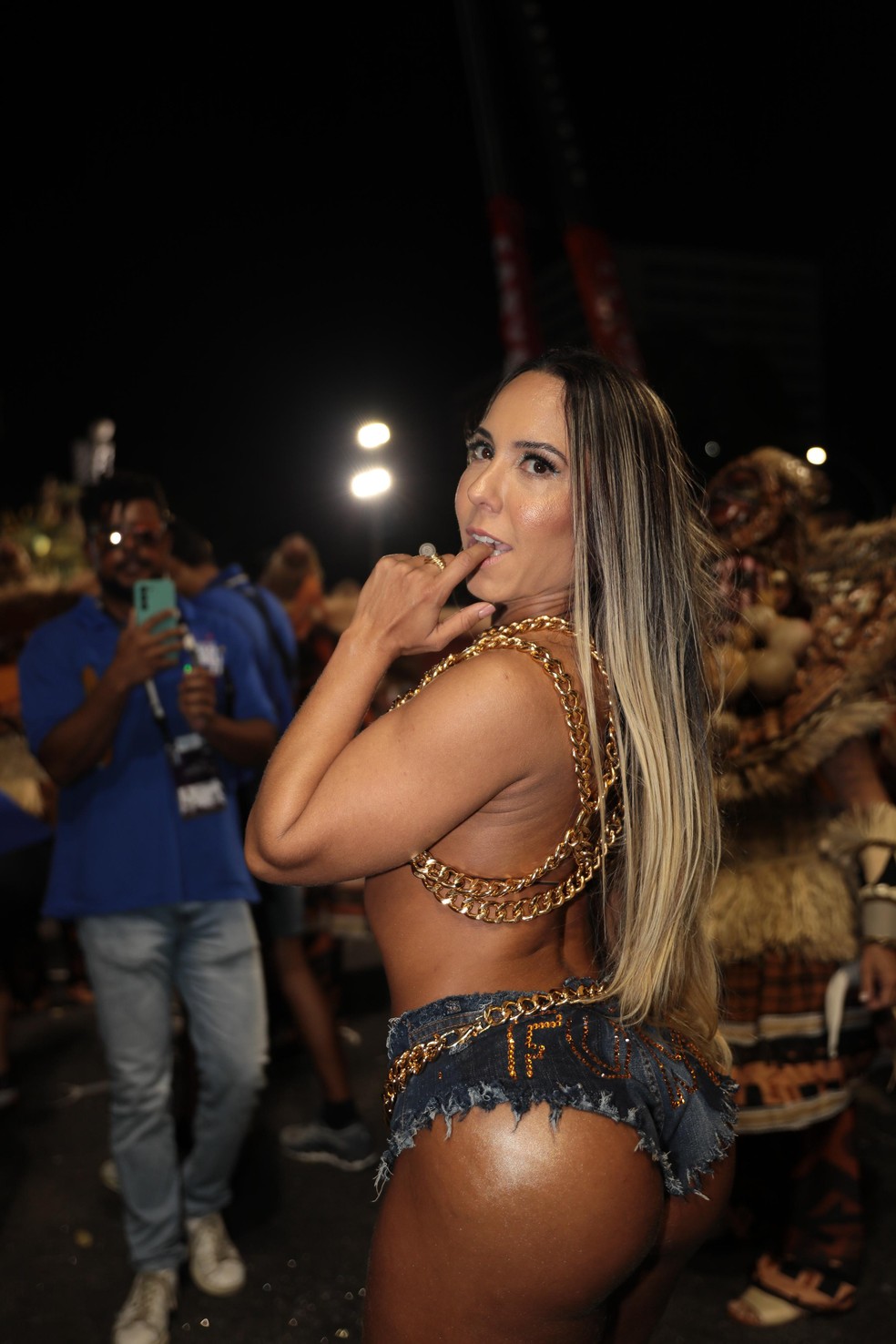 Mulher Melão na Sapucaí — Foto: Beto Roma/Quem