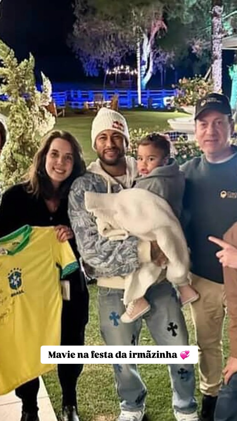 Neymar e Mavie — Foto: Reprodução/Instagram