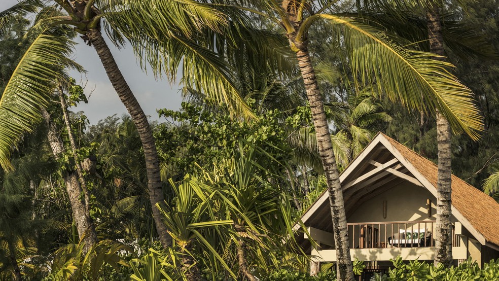 Vila em que Sabrina Sato e Nicolas Prattes estão hospedados — Foto: Four Seasons Resort Seychelles na Ilha Desroches