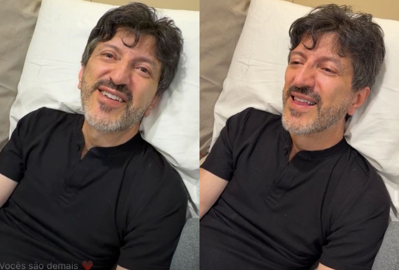 Em live no hospital, Lito Souza comemora 