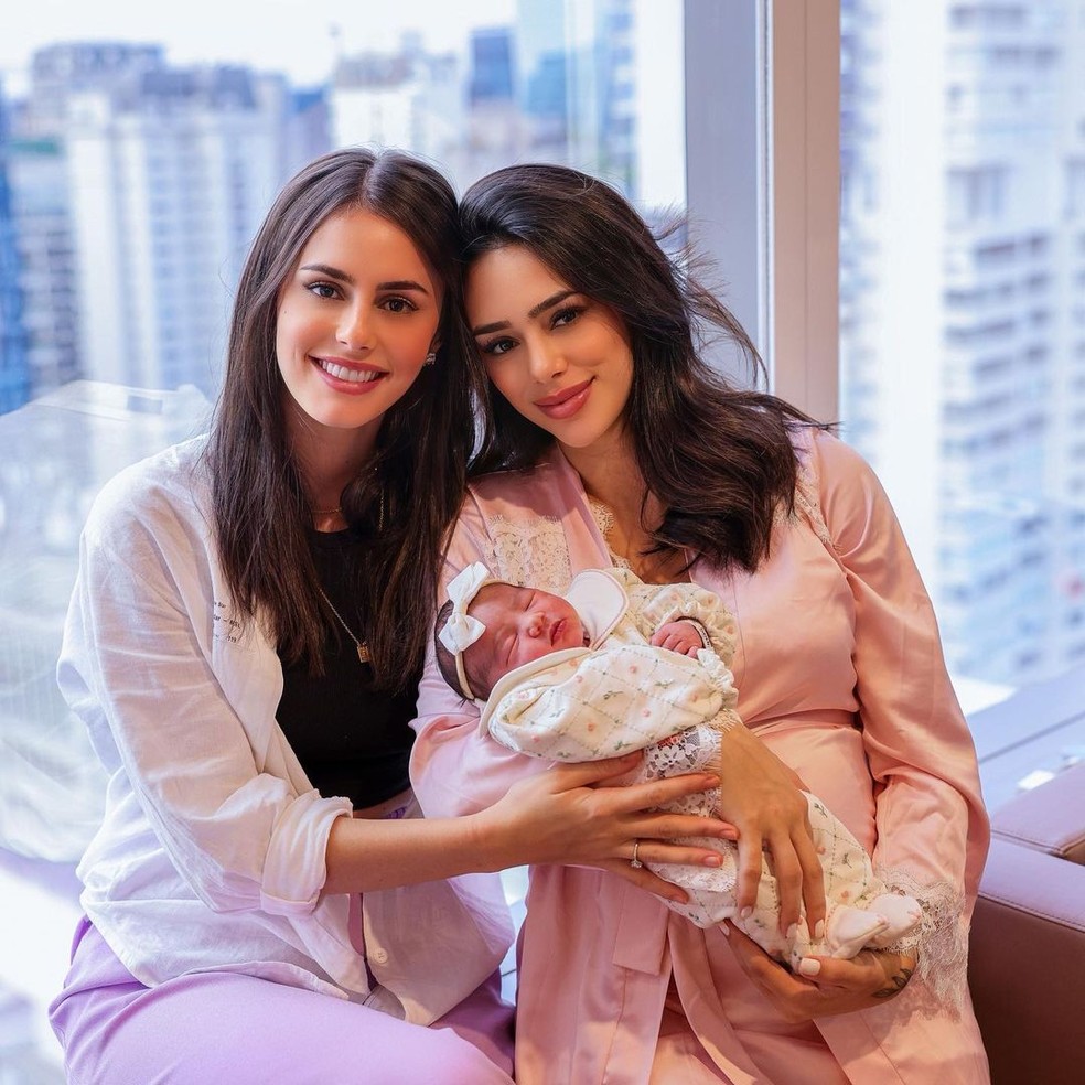 Bianca Biancardi conhece a sobrinha, Mavie, e se derrete: 'Nunca senti  tanto amor