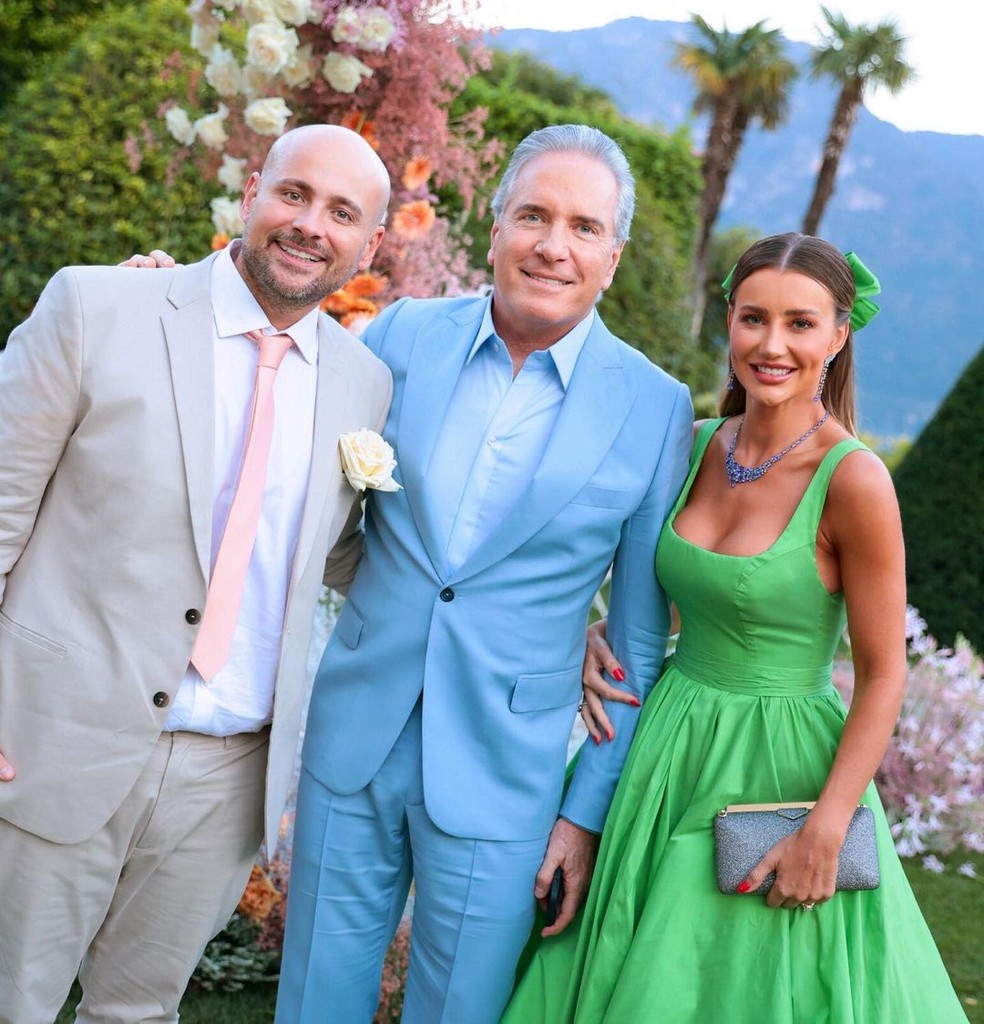 Roberto Justus e Ana Paula Siebert com Leo Fuchs — Foto: Reprodução Instagram