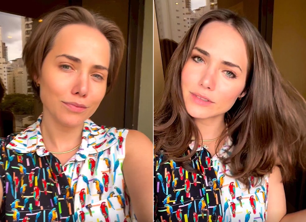 O antes e depois de Letícia Colin — Foto: Reprodução Instagram
