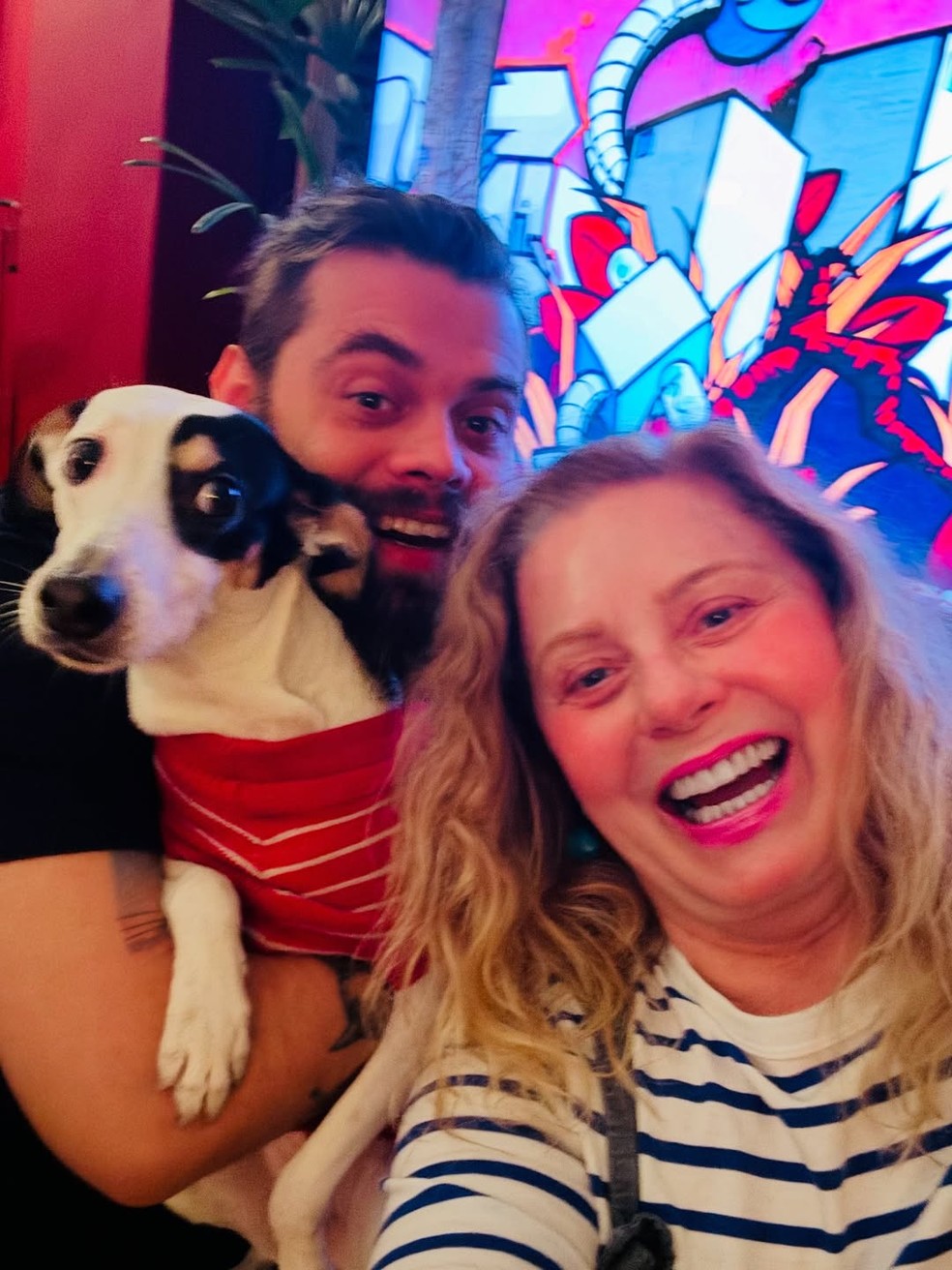 Vera Fischer abriu álbum de encontro com filho e nora — Foto: Reprodução/Instagram