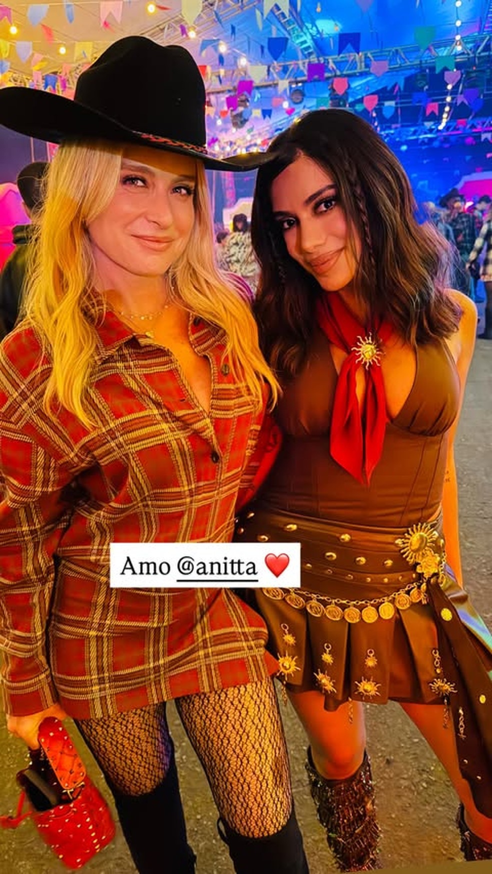  Angélica e Anitta— Foto: Reprodução/Instagram