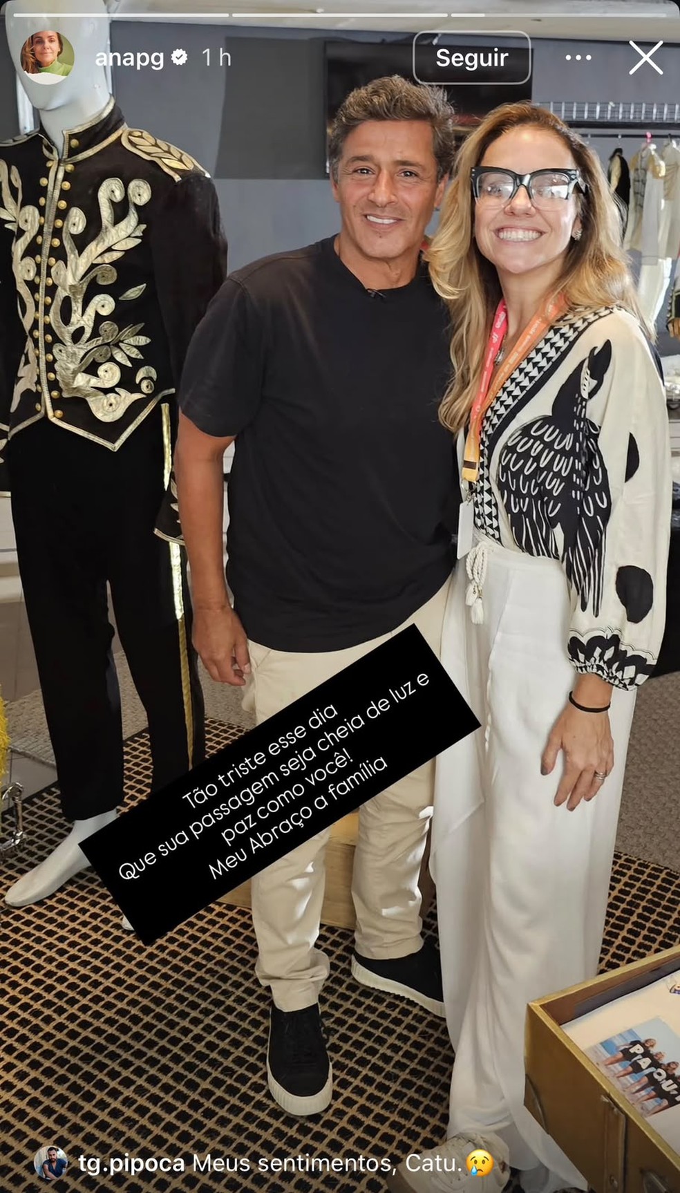 Story de Ana Paula Guimarães — Foto: Reprodução/Instagram