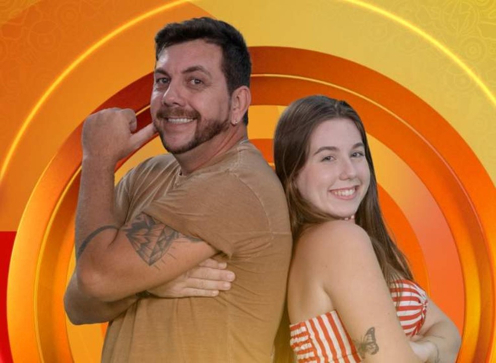 Edilberto e Raissa, pai e filha, entram no BBB 25 — Foto: Divulgação