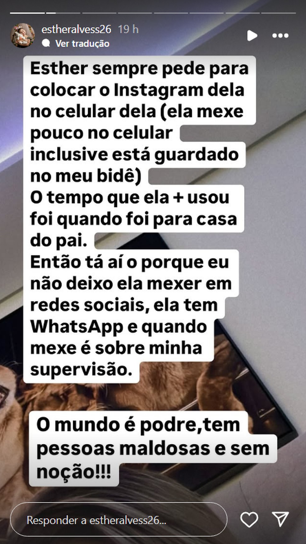 Filha de Dynho Alves recebe vídeo íntimo do dançarino com MC Mirella e mãe da criança se revolta — Foto: Reprodução/Instagram
