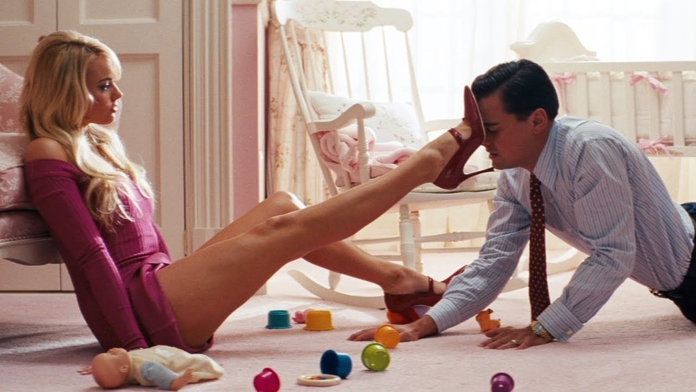 Margot Robbie e Leonardo DiCaprio em 'O Lobo de Wall Street' — Foto: Divulgação