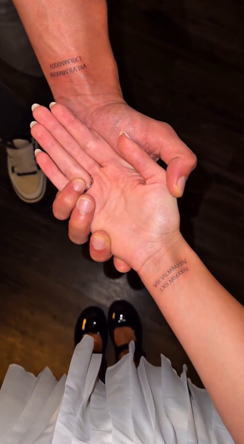 Franciny Ehlke mostrou sua primeira tatuagem — Foto: Reprodução/Instagram