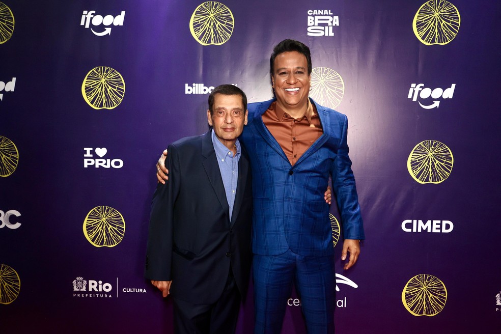 Carmelo Maia, filho de Tim Maia, e José Machilini — Foto: Reginaldo Teixeira/RT Fotografia