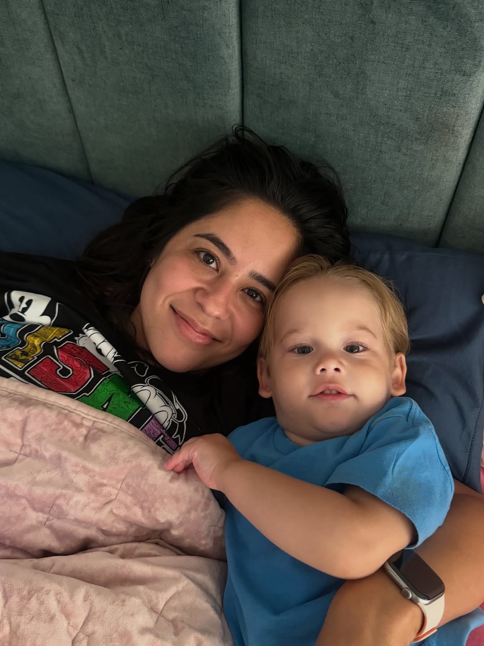 Monyque Isabella e o sobrinho José Leonardo — Foto: Reprodução/Instagram