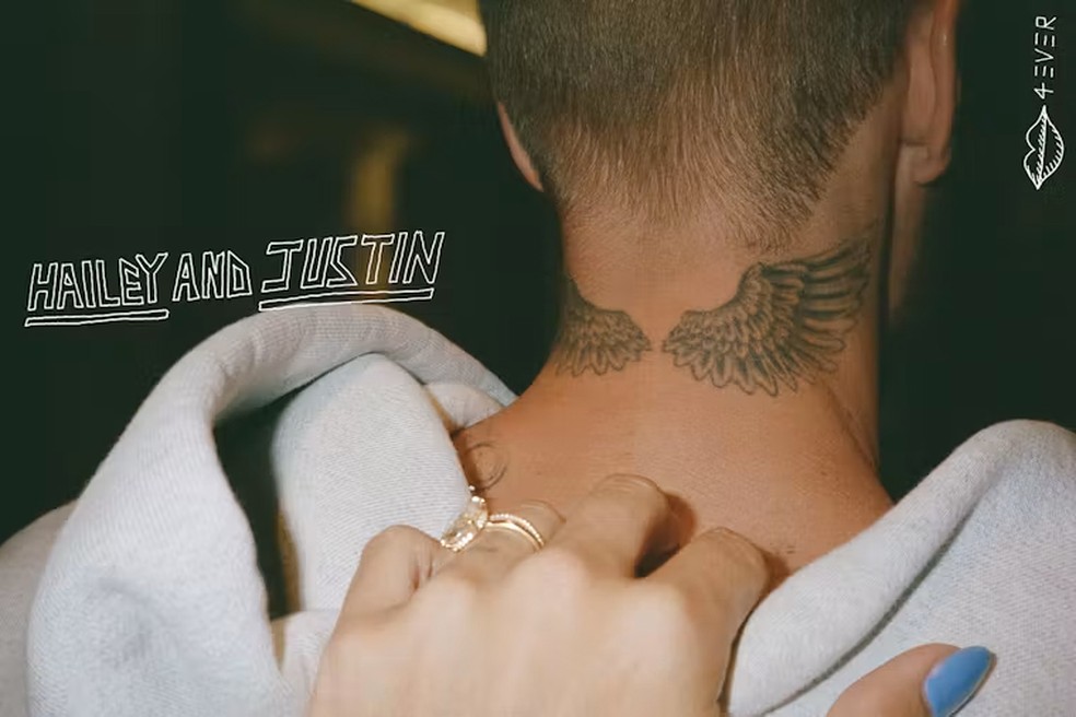 Hailey Bieber e Justin Bieber para a revista 'WYouth' — Foto: Divulgação/WYouth/Arquivo Pessoal