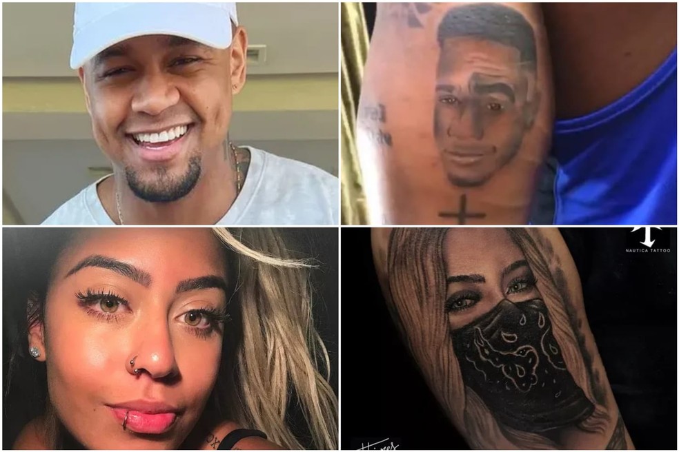 Léo Santana e Rafaella Santos têm tatuagens dos próprios rostos  — Foto: Reprodução/Instagram