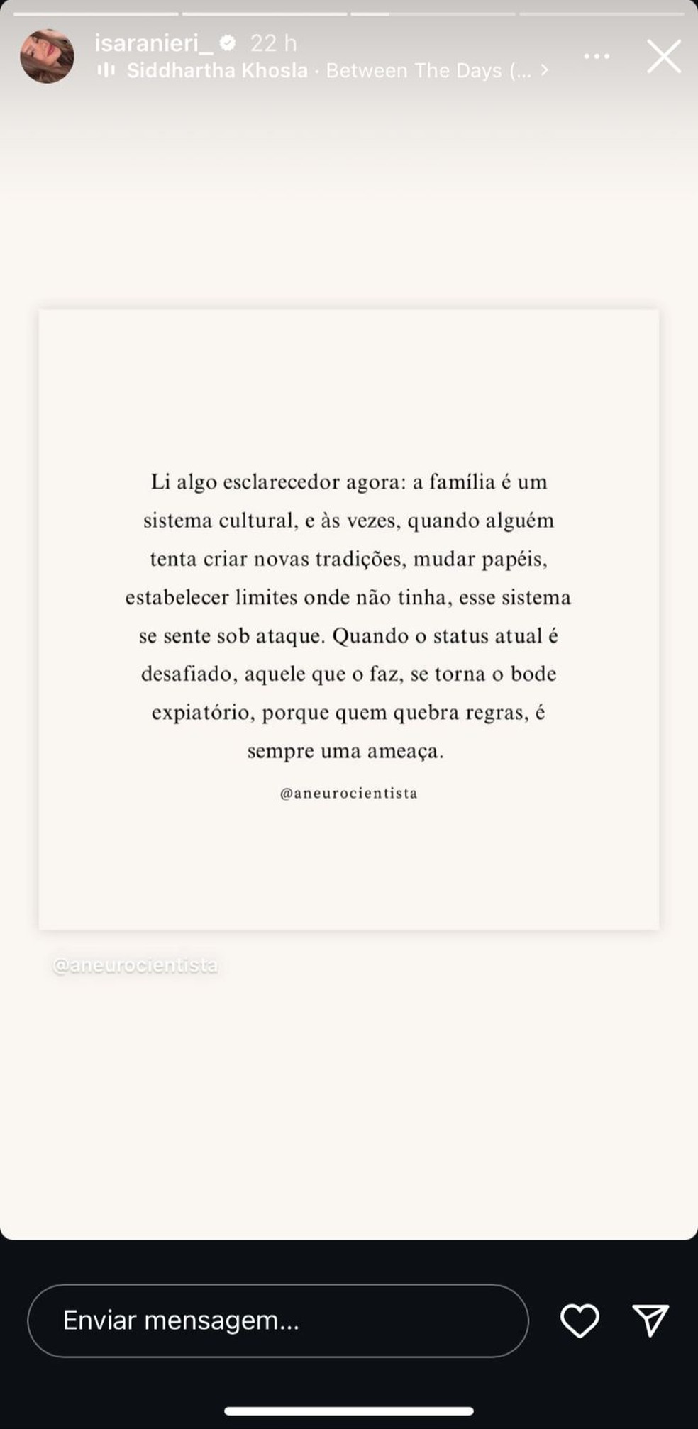 Post de Isa Ranieri — Foto: Reprodução | Instagram