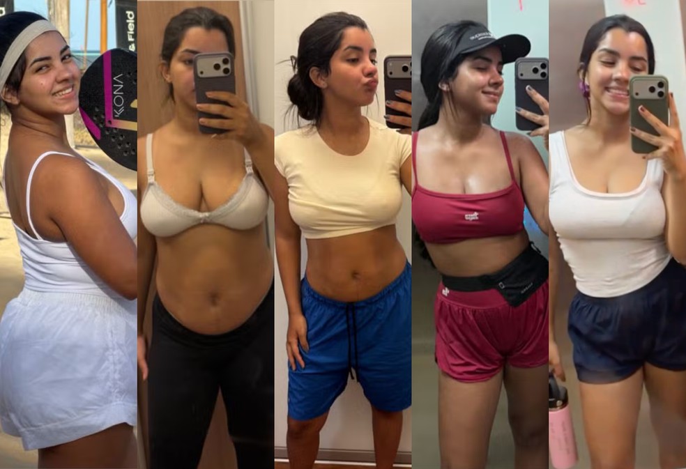 Ary Mirelle em: novembro de 2025, dezembro de 2025, fevereiro de 2026 e março de 2026 — Foto: Reprodução/Instagram