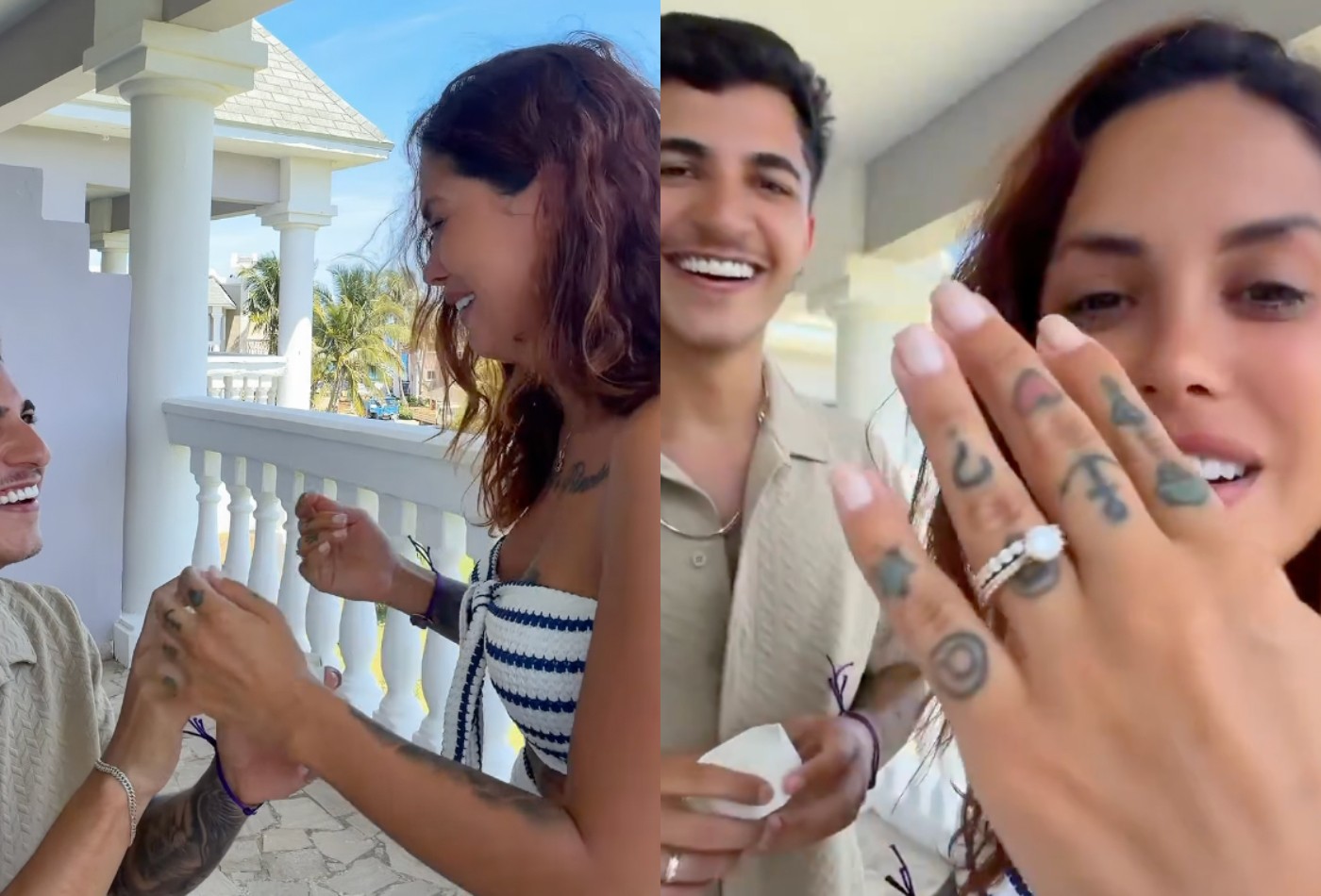 Tati Zaqui é pedida em casamento no meio de trend e se emociona; vídeo
