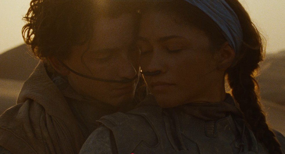 Timothée Chalamet e Zendaya no trailer final de 'Duna 3' — Foto: Divulgação/Warner Bros