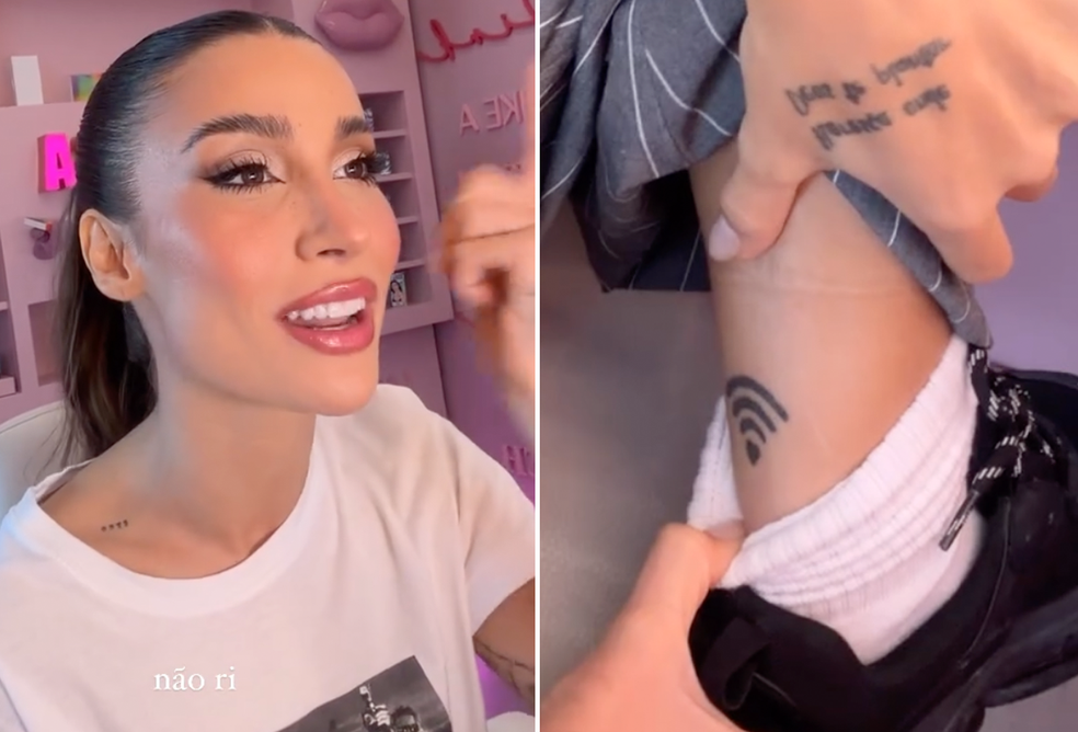 Bianca Andrade mostra tatuagem que se arrependeu de ter feito — Foto: Reprodução / Instagram