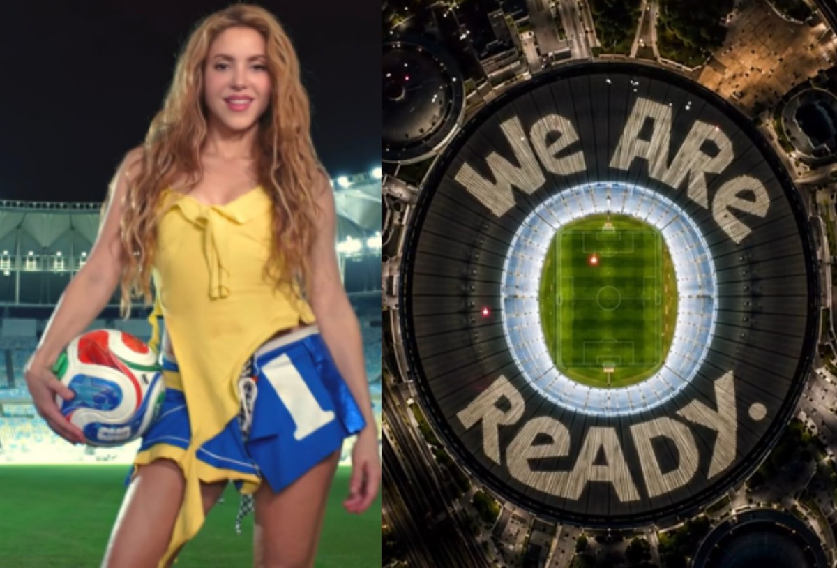 Shakira lança prévia de música para Copa do Mundo com dança no Estádio