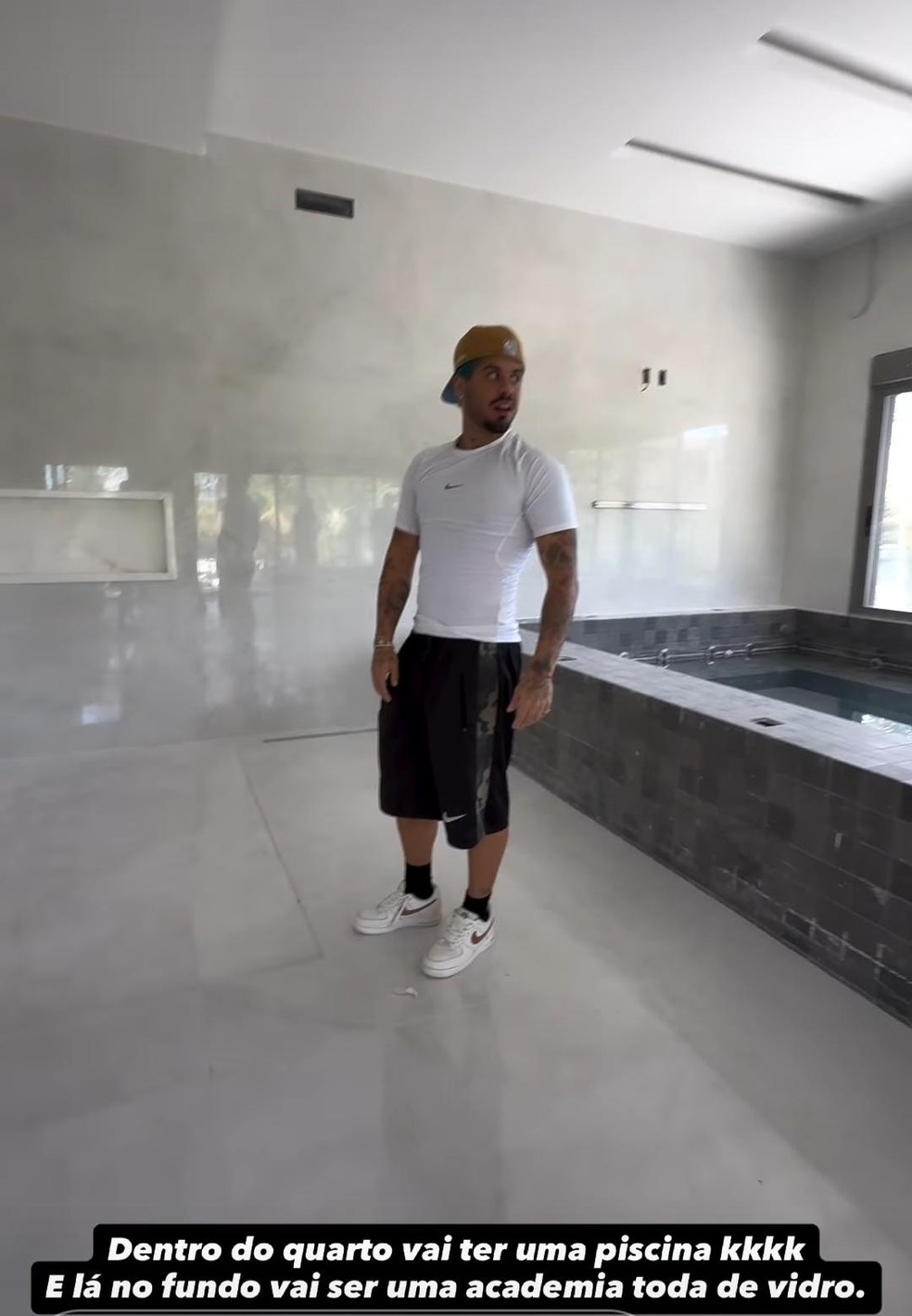 Zé Felipe mostra cômodos da nova mansão — Foto: reprodução/Instagram