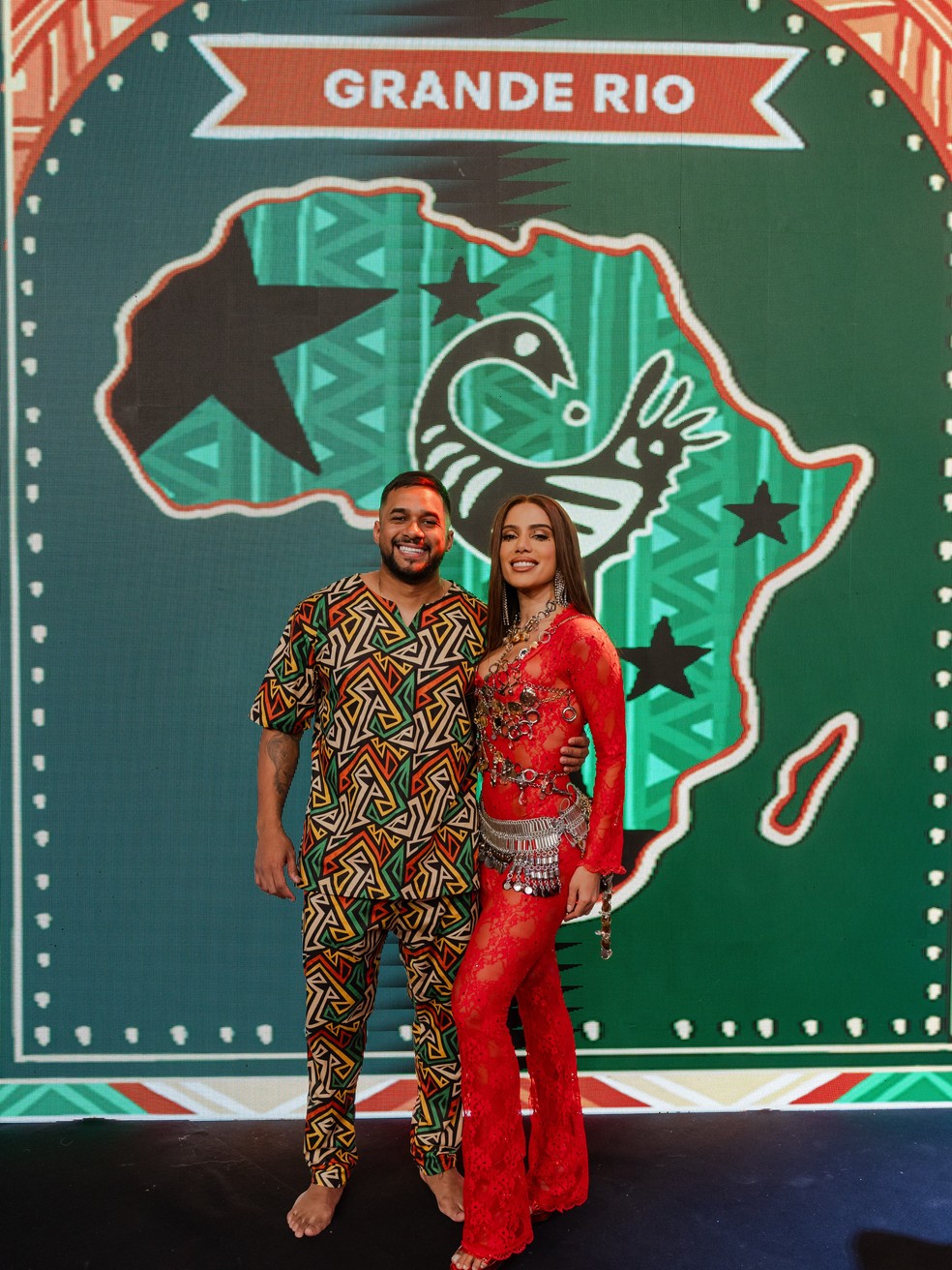 Anitta na Grande Rio — Foto: Reprodução/Instagram