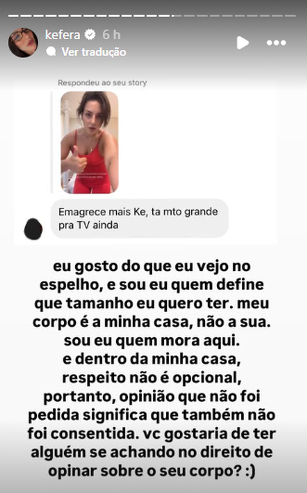 Poste de K&eacute;fera &mdash; Foto: Reprodu&ccedil;&atilde;o/Instagram