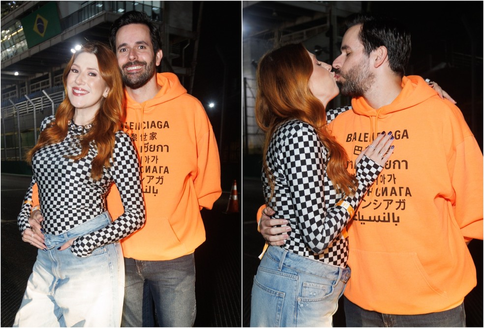 Dani Calabresa e Richard Neuman no The Town 2025 &mdash; Foto: Clayton Felizardo/BrazilNews