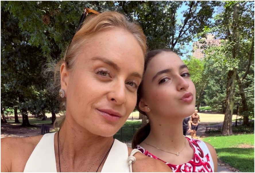 Angélica com a filha, Eva