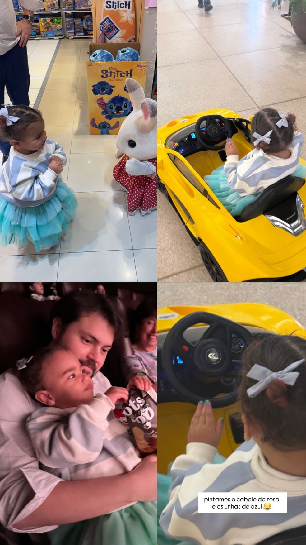 Bianca Biancardi, irmã de Bruna Biancardi, com a sobrinha, Mavie — Foto: Reprodução/Instagram